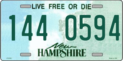 NH license plate 1440594
