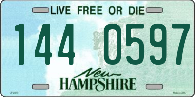 NH license plate 1440597