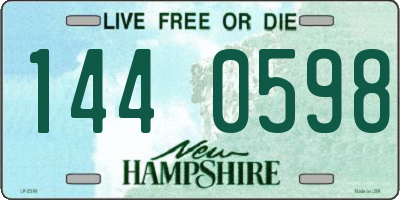 NH license plate 1440598
