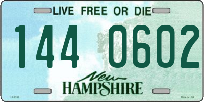 NH license plate 1440602