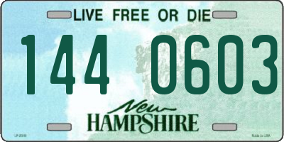 NH license plate 1440603