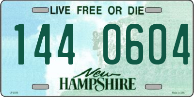 NH license plate 1440604