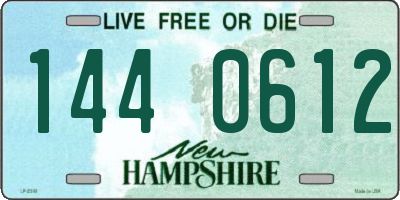 NH license plate 1440612