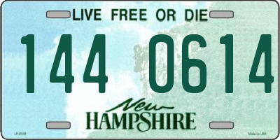NH license plate 1440614