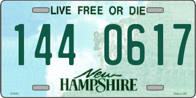 NH license plate 1440617