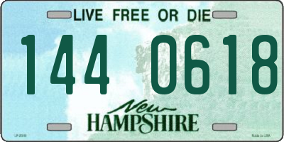 NH license plate 1440618