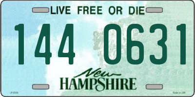 NH license plate 1440631