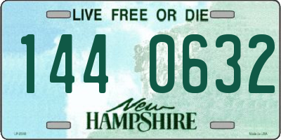 NH license plate 1440632