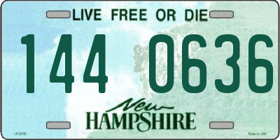 NH license plate 1440636