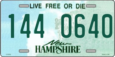 NH license plate 1440640