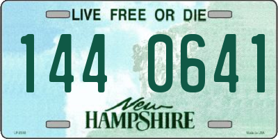 NH license plate 1440641