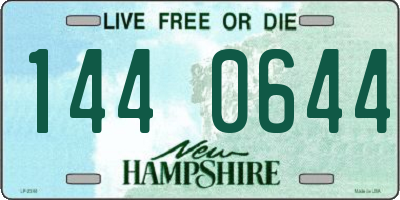 NH license plate 1440644