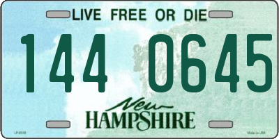 NH license plate 1440645