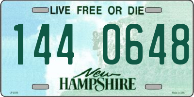 NH license plate 1440648