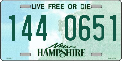 NH license plate 1440651