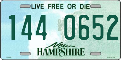 NH license plate 1440652
