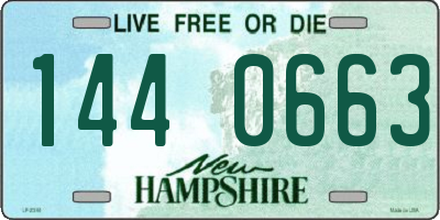 NH license plate 1440663
