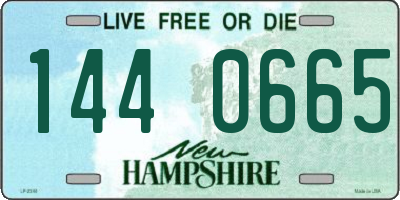NH license plate 1440665