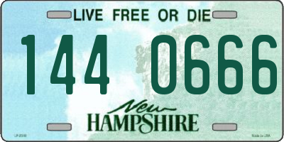 NH license plate 1440666