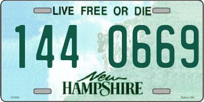 NH license plate 1440669