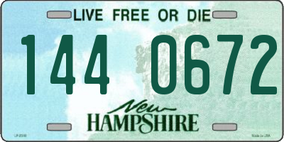 NH license plate 1440672