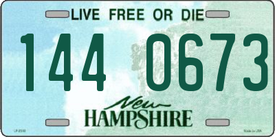 NH license plate 1440673