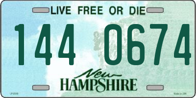 NH license plate 1440674