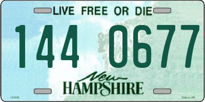 NH license plate 1440677