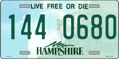 NH license plate 1440680