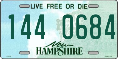 NH license plate 1440684