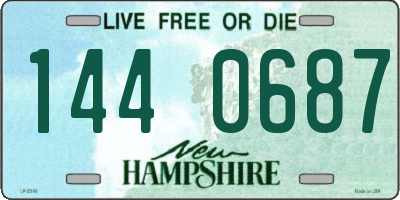 NH license plate 1440687