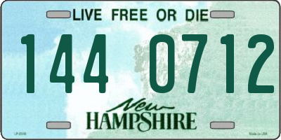 NH license plate 1440712