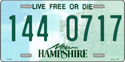 NH license plate 1440717