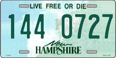 NH license plate 1440727