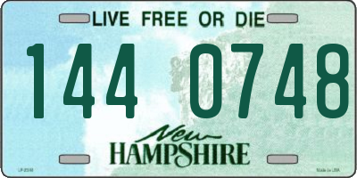 NH license plate 1440748