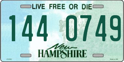 NH license plate 1440749