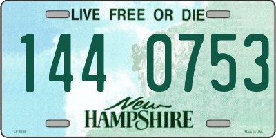 NH license plate 1440753