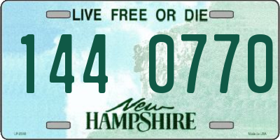NH license plate 1440770