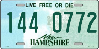 NH license plate 1440772