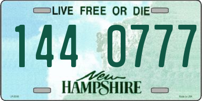 NH license plate 1440777