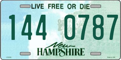 NH license plate 1440787