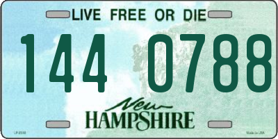 NH license plate 1440788