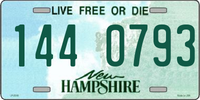 NH license plate 1440793