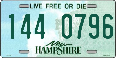 NH license plate 1440796