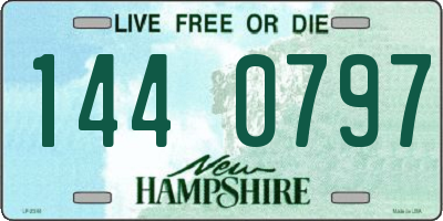 NH license plate 1440797
