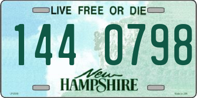 NH license plate 1440798