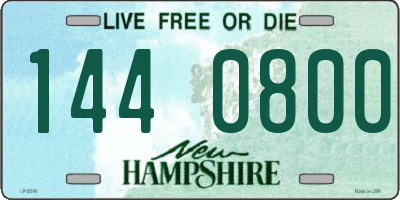 NH license plate 1440800