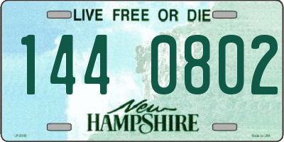 NH license plate 1440802