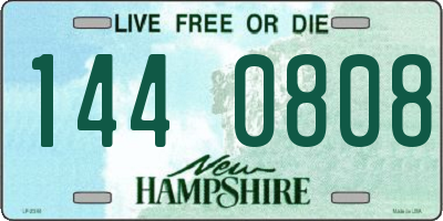 NH license plate 1440808