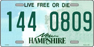 NH license plate 1440809